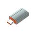 LDNIO LC140 USB-A to Type-C Adapter, Fast Transmission, Universal Device, Insert to use, Aluminum Material - Grey